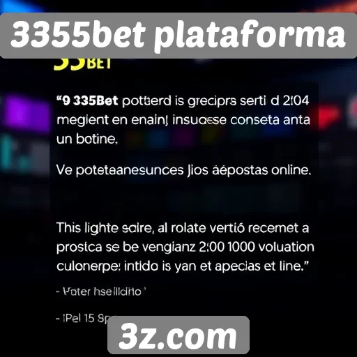 Opiniões de usuários sobre a experiência no 3355bet